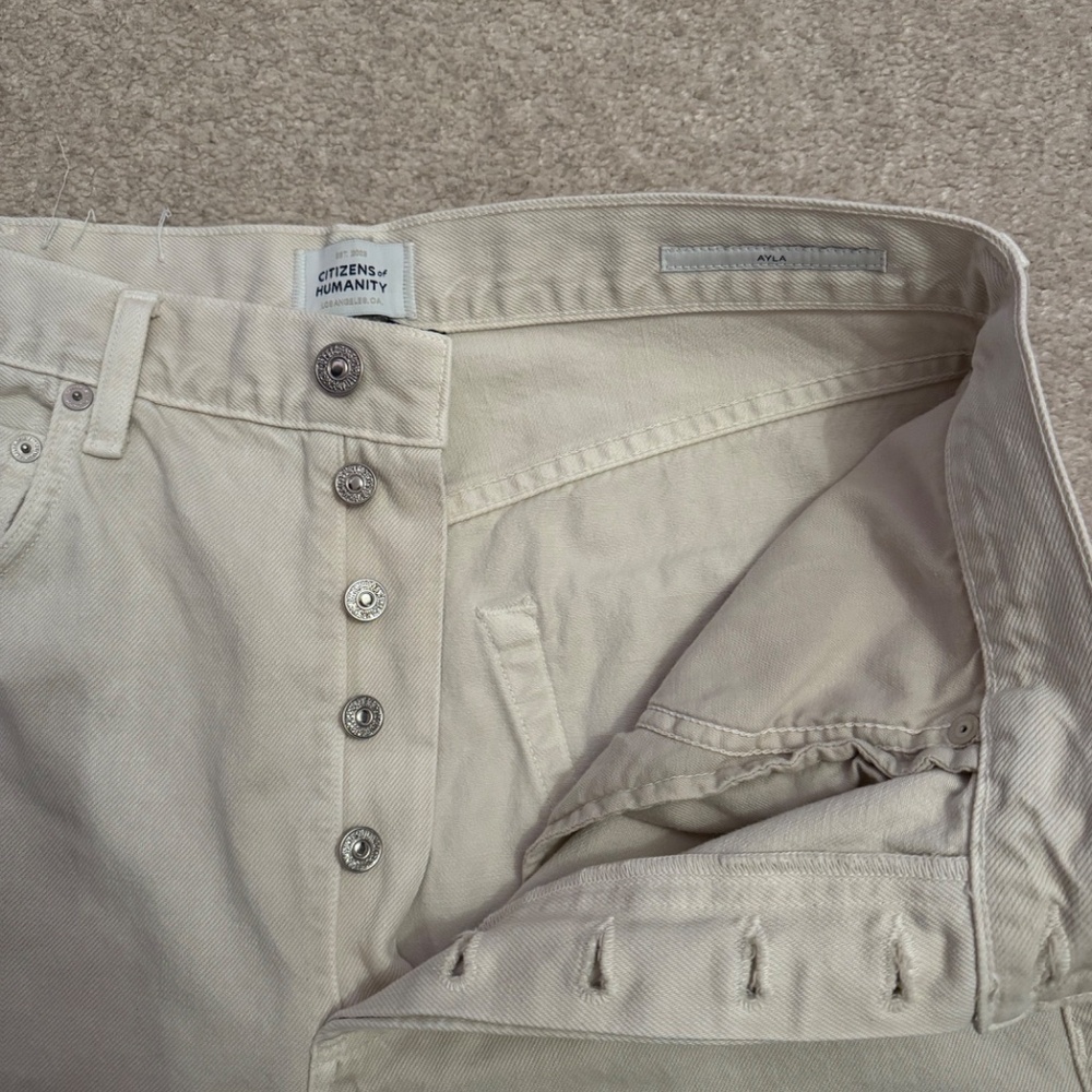 Citizens of Humanity Ayla Raw Hem Crop Jeans Size 29 - Picture 4 of 6